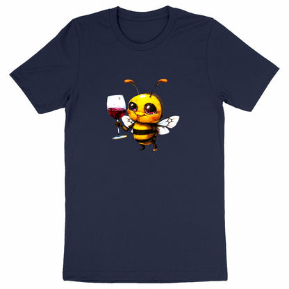 Bee Drinking Wine Front