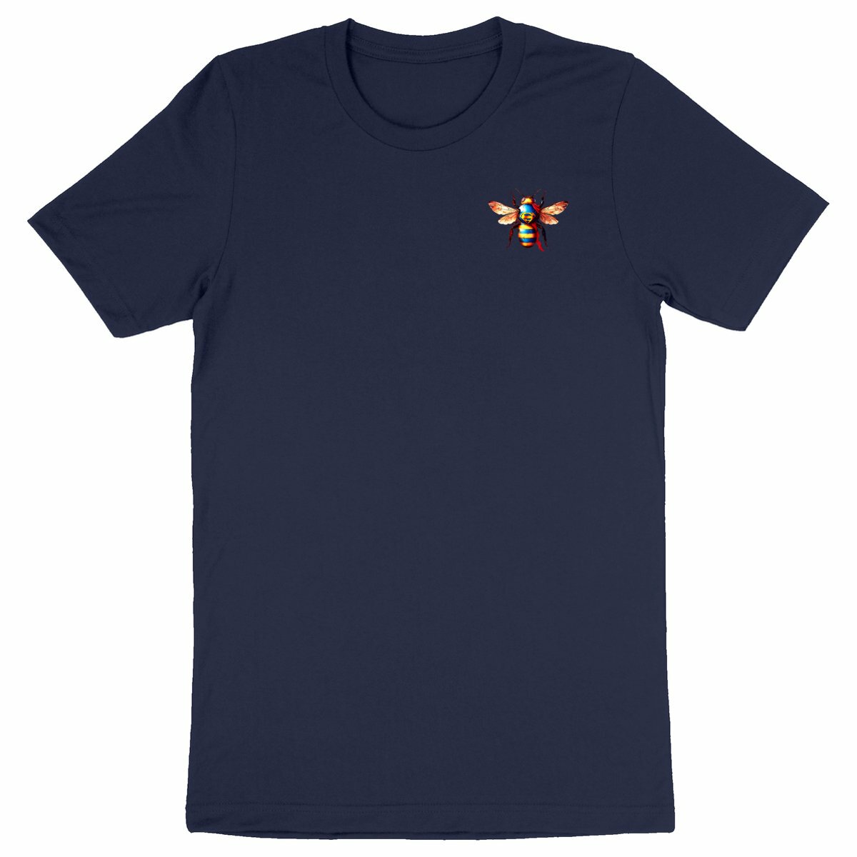 Super Man Bee Logo T-shirt Homme à Col Rond