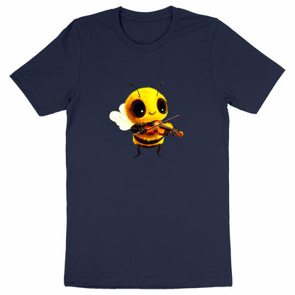 Violin Bee 1 Front T-shirt Homme à Col Rond