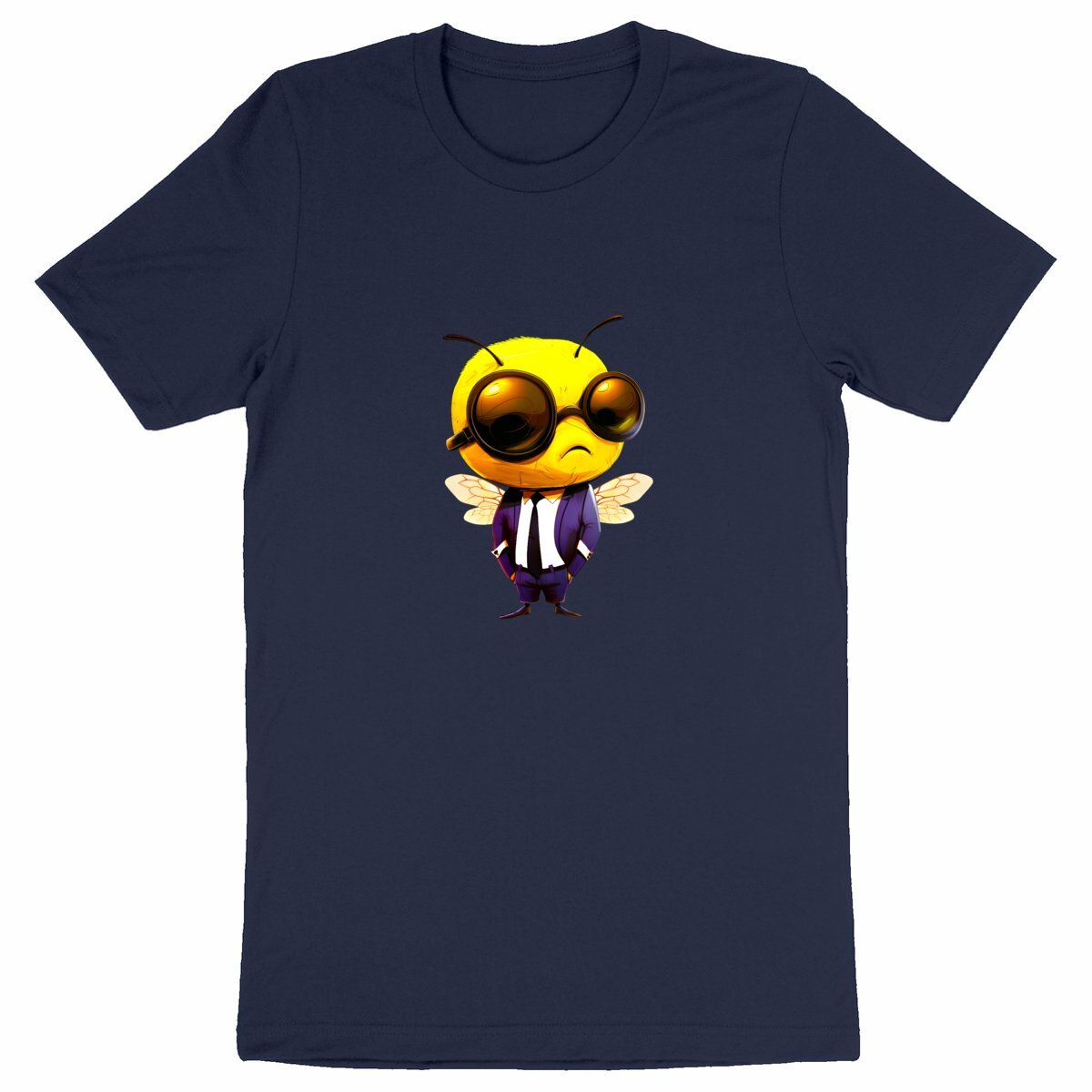 Dressed Up Bee 2 Front T-shirt Homme à Col Rond