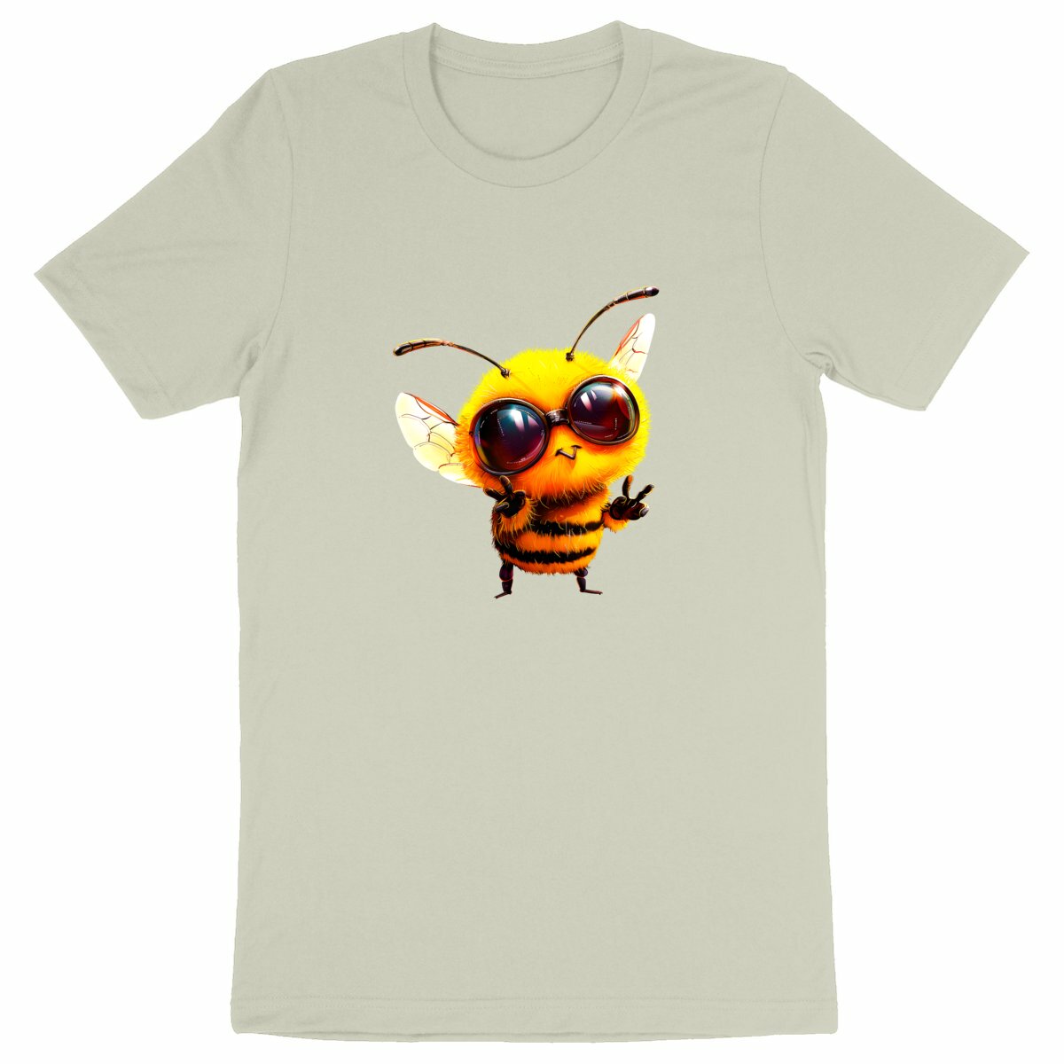 Cool Bee 1 Front T-shirt Homme à Col Rond