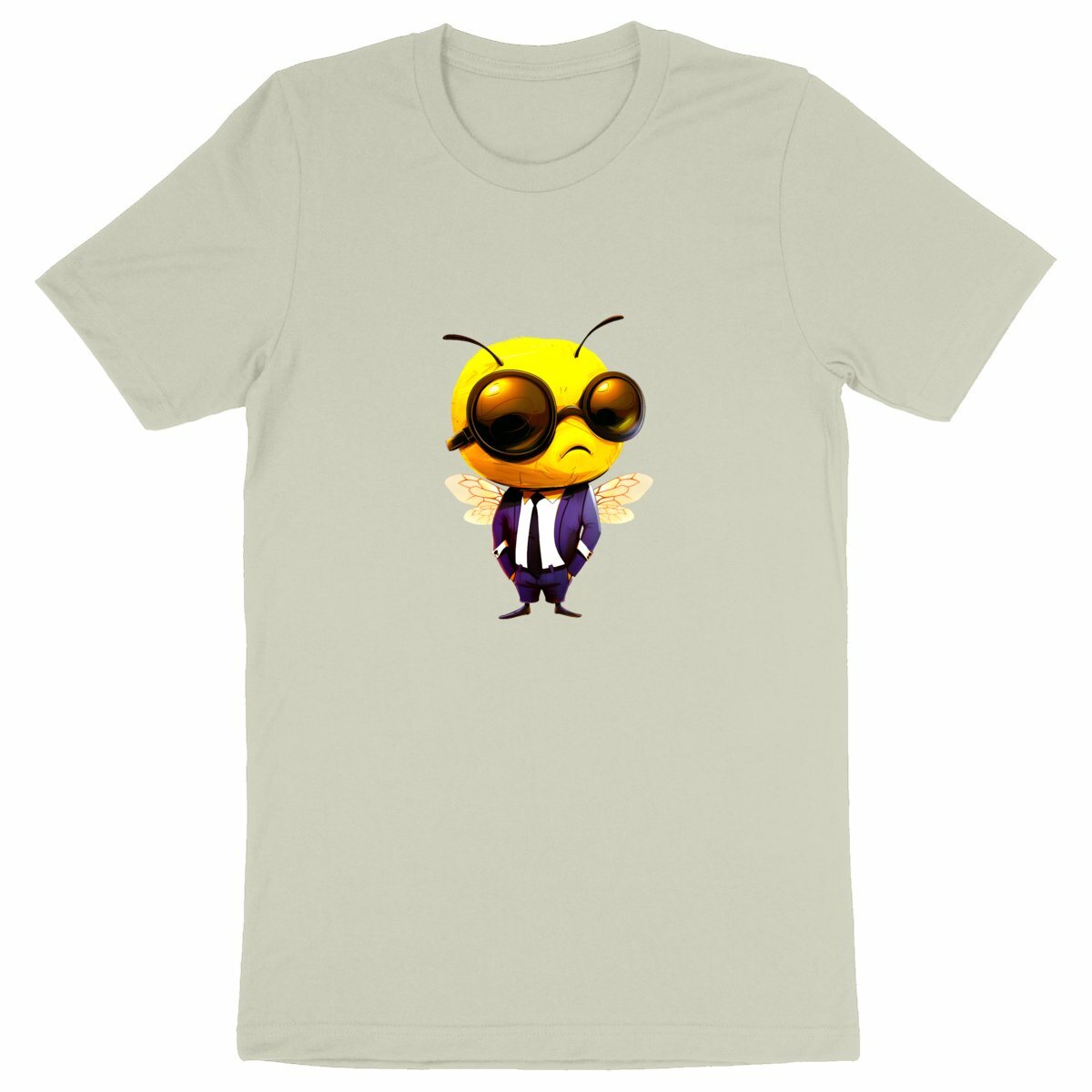 Dressed Up Bee 2 Front T-shirt Homme à Col Rond