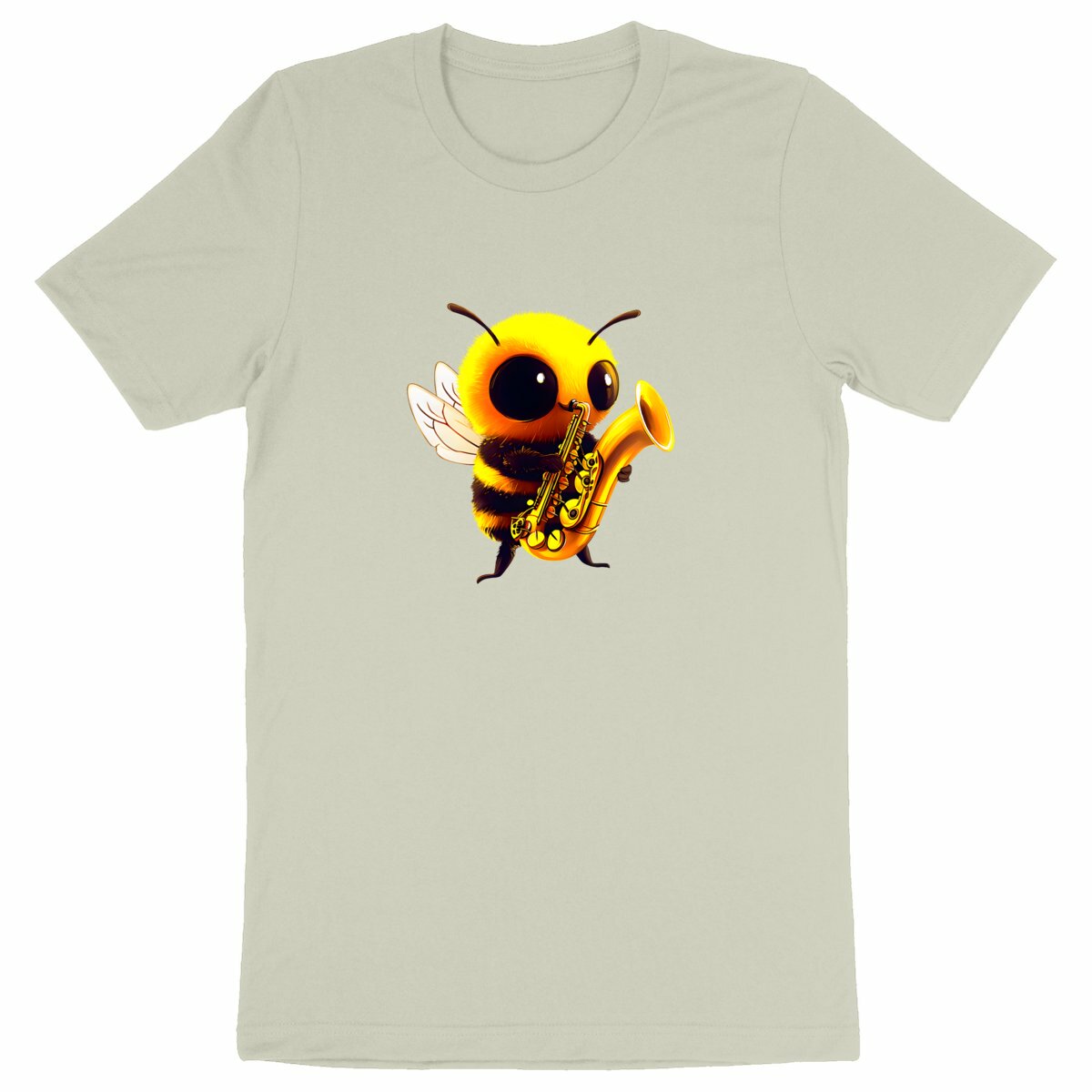 Saxophone Bee 1 Front T-shirt Homme à Col Rond