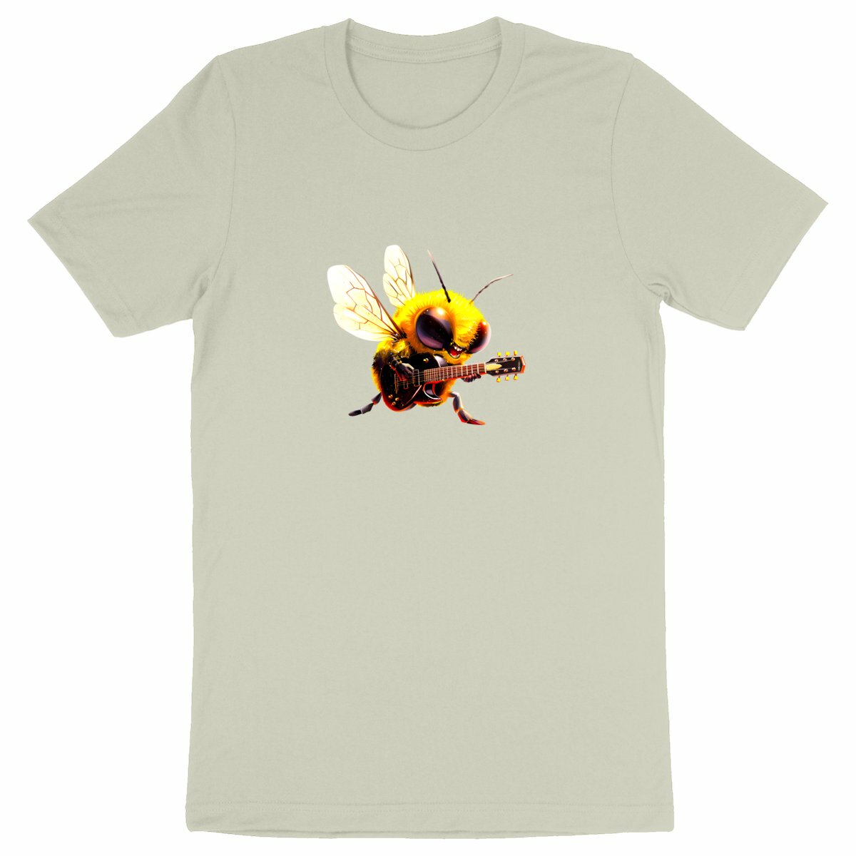 Guitar Bee 2 Front T-shirt Homme à Col Rond