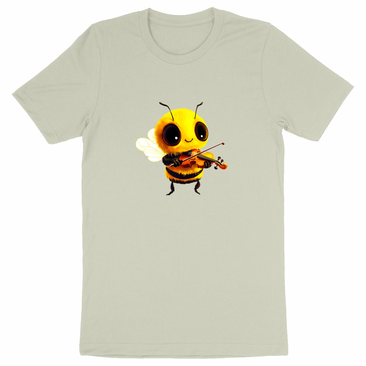 Violin Bee 1 Front T-shirt Homme à Col Rond