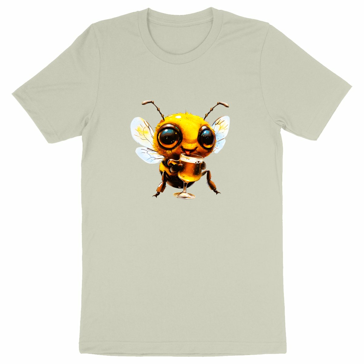 Bee Drinking Beer Front