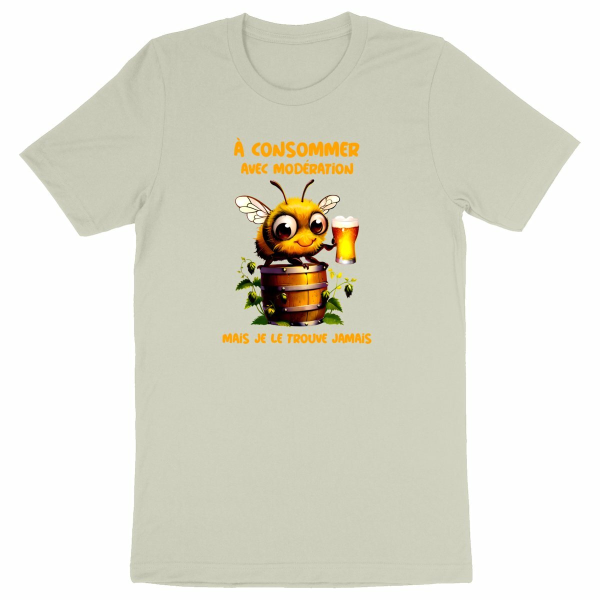 T-shirt Homme Abeille Bière Barrique