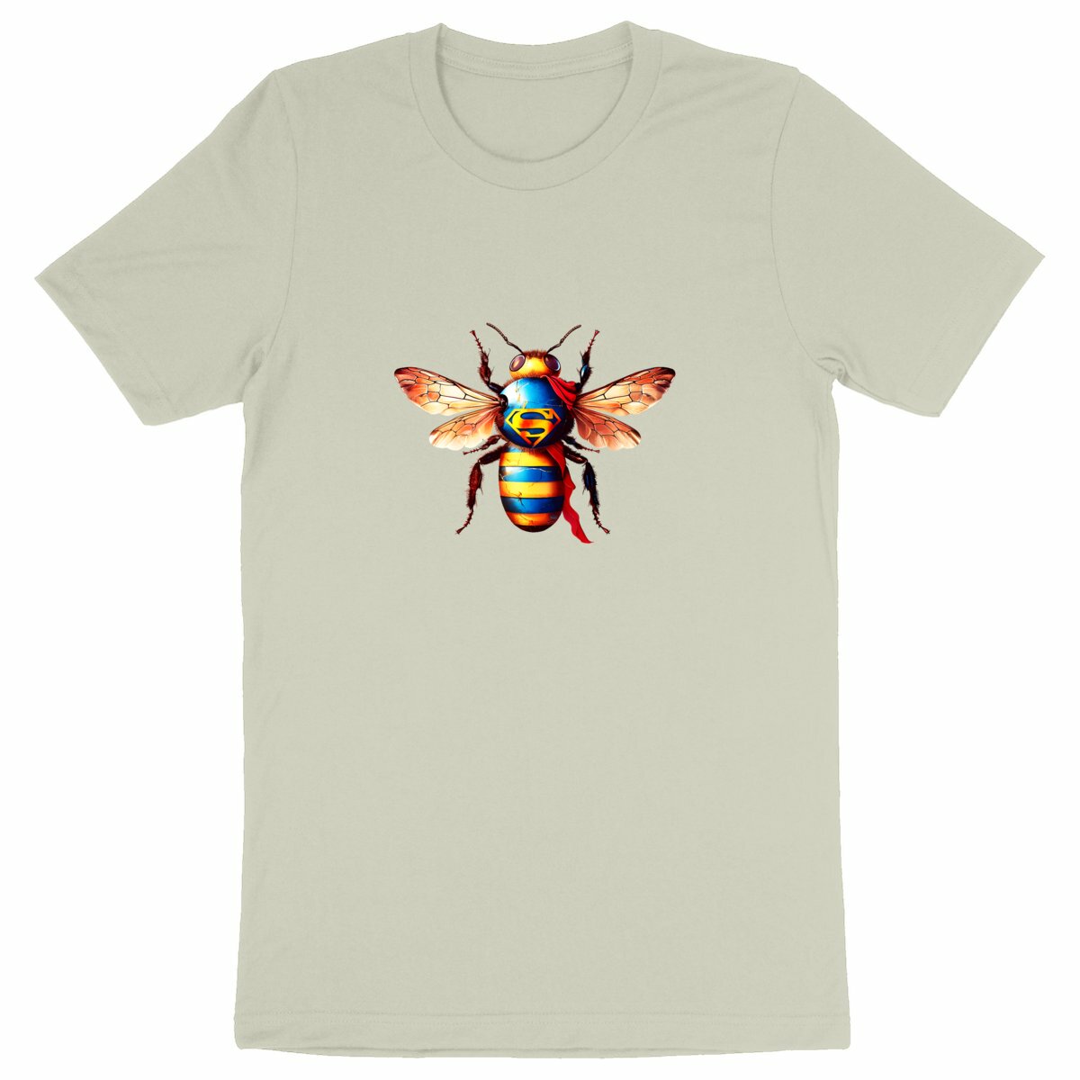 Super Man Bee Front T-shirt Homme à Col Rond