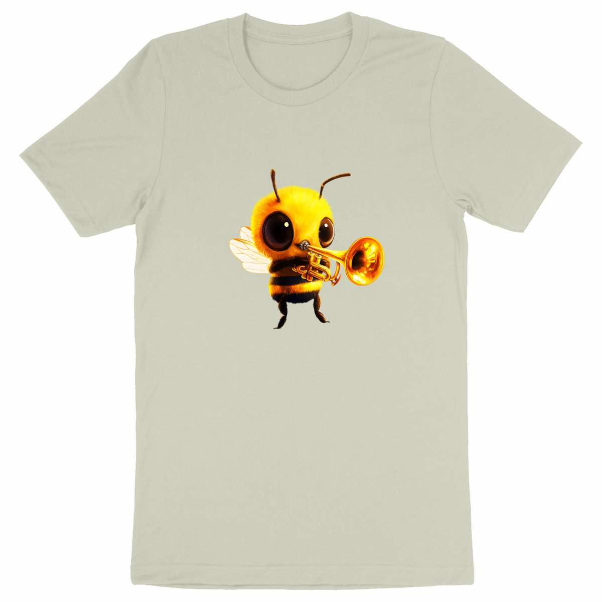 Trumpet Bee 1 Front T-shirt Homme à Col Rond