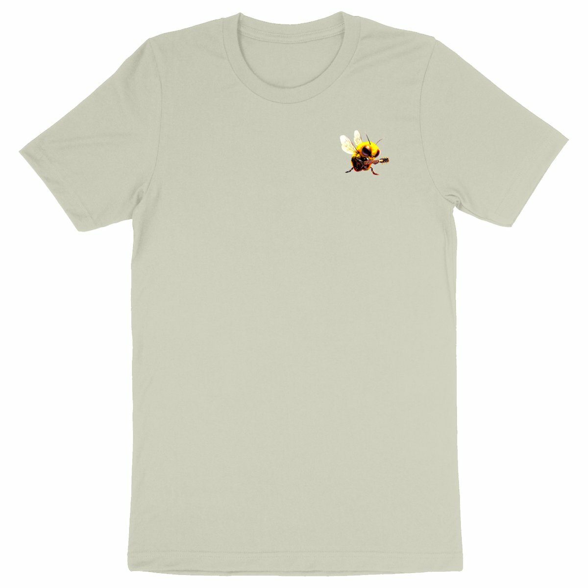 Guitar Bee 1 Logo T-shirt Homme à Col Rond