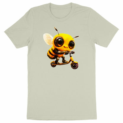 Scootering Bee Front T-shirt Homme à Col Rond