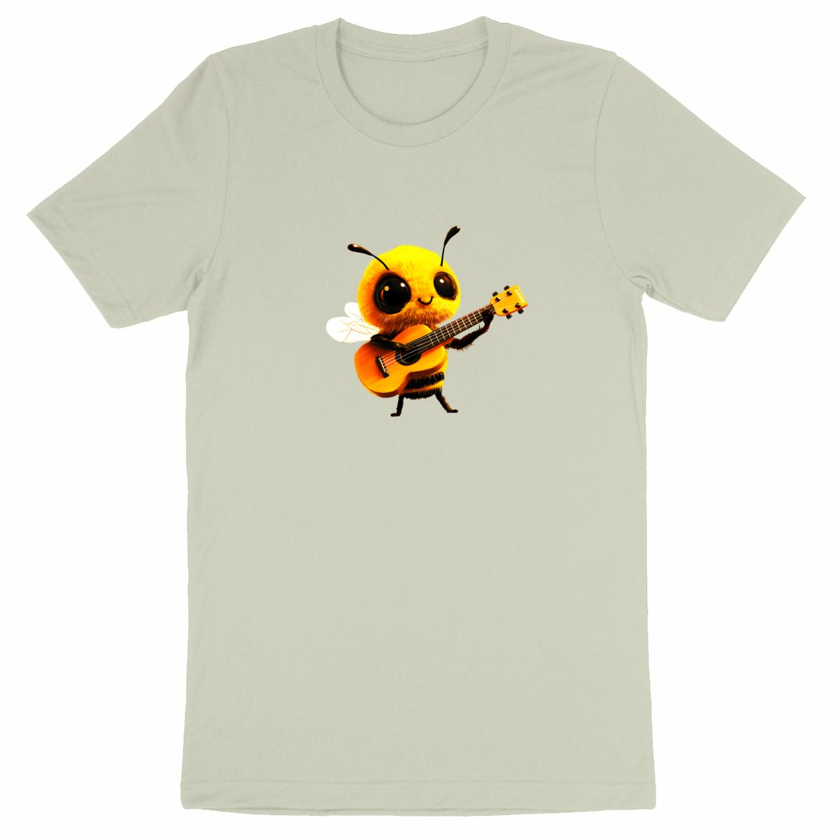 Guitar Bee 1 Front T-shirt Homme à Col Rond