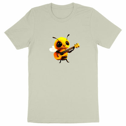 Guitar Bee 1 Front T-shirt Homme à Col Rond