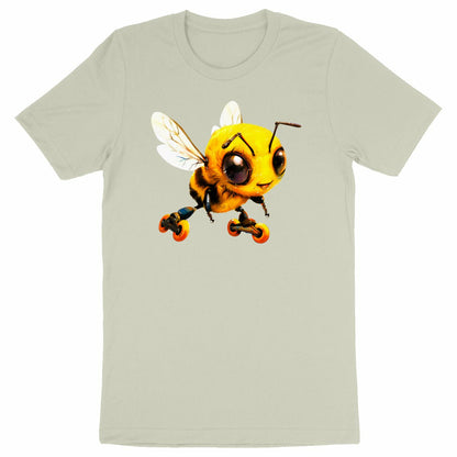 Rollerblading Bee Front T-shirt Homme à Col Rond