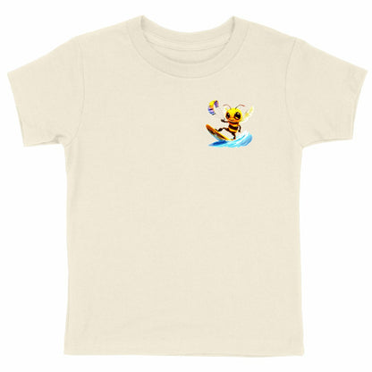 Kitesurfing Bee Logo T-shirt Enfant à Col Rond