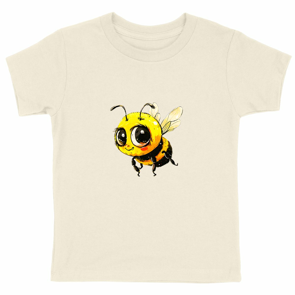 Cute Bee 4 Front T-shirt Enfant à Col Rond