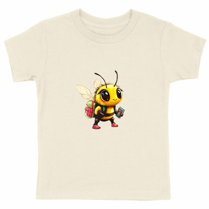 School Bee 1 Front T-shirt Enfant à Col Rond