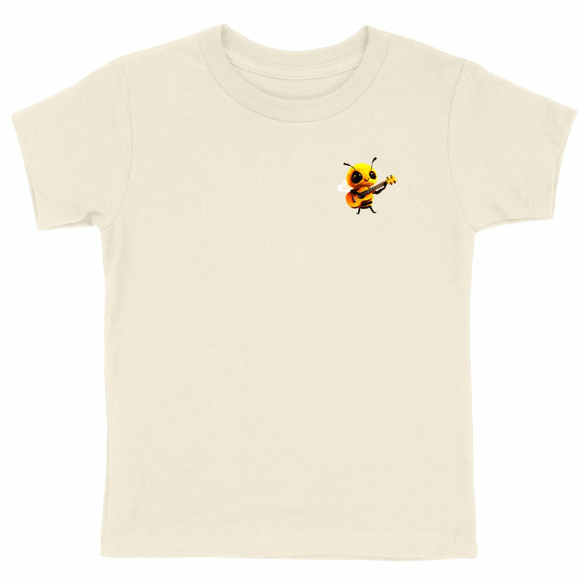 Guitar Bee 1 Logo T-shirt Enfant à Col Rond