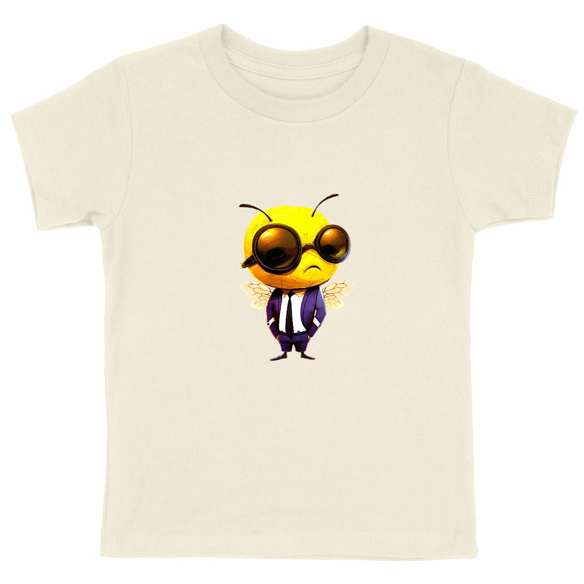 Dressed Up Bee 2 Front T-shirt Enfant à Col Rond