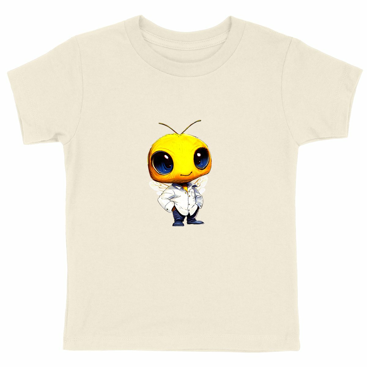 Dressed Up Bee 3 Front T-shirt Enfant à Col Rond