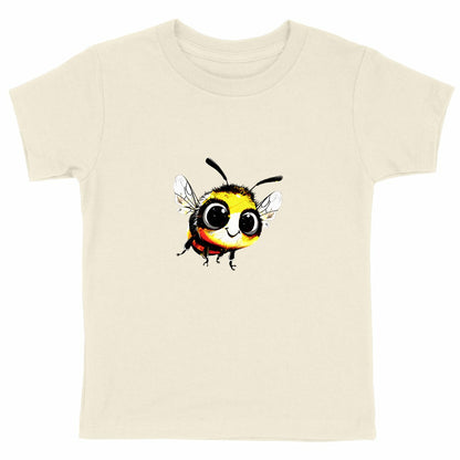 Cute Bee 1 Front T-shirt Enfant à Col Rond