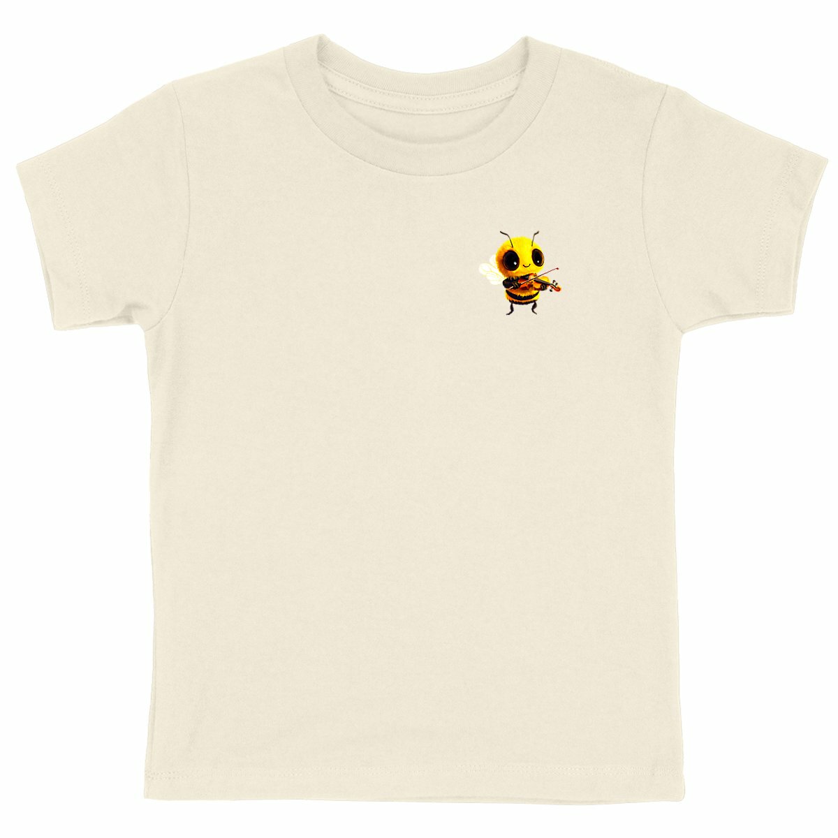 Violin Bee 1 Logo T-shirt Enfant à Col Rond