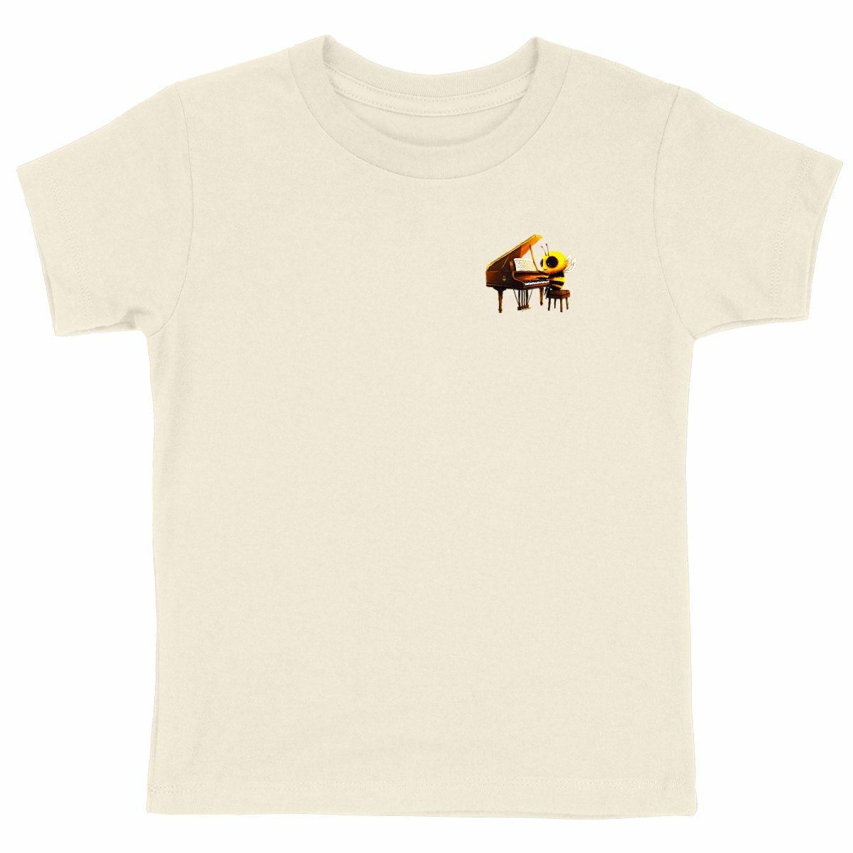 Piano Bee 1 Logo T-shirt Enfant à Col Rond