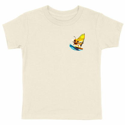 Windsurfing Bee Logo T-shirt Enfant à Col Rond