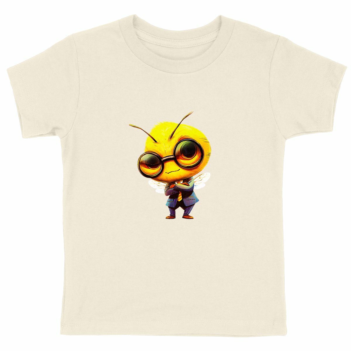 Dressed Up Bee 1 Front T-shirt Enfant à Col Rond