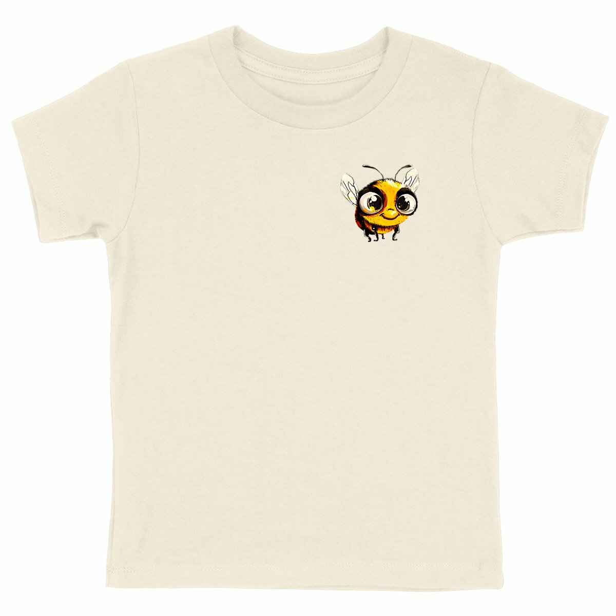 Cute Bee 2 Logo T-shirt Enfant à Col Rond