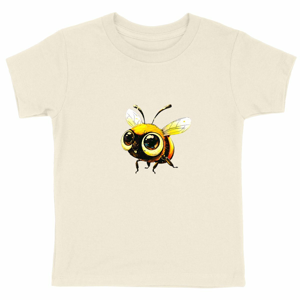 Cute Bee 3 Front T-shirt Enfant à Col Rond