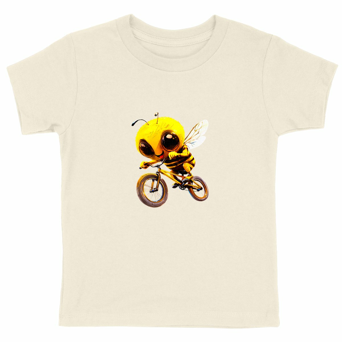 Biking Bee Front T-shirt Enfant à Col Rond