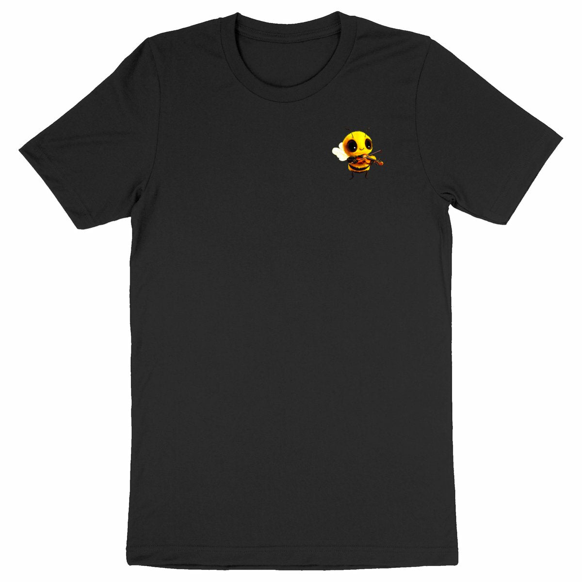 Violin Bee 1 Logo T-shirt Homme à Col Rond