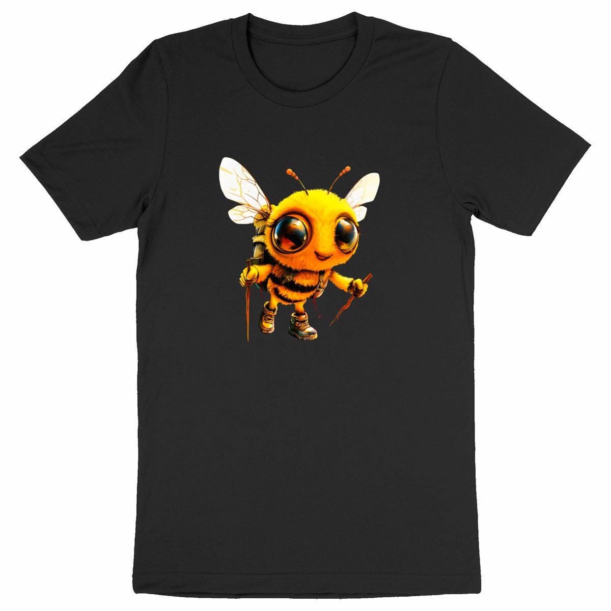 Hiking Bee 2 Front T-shirt Homme à Col Rond