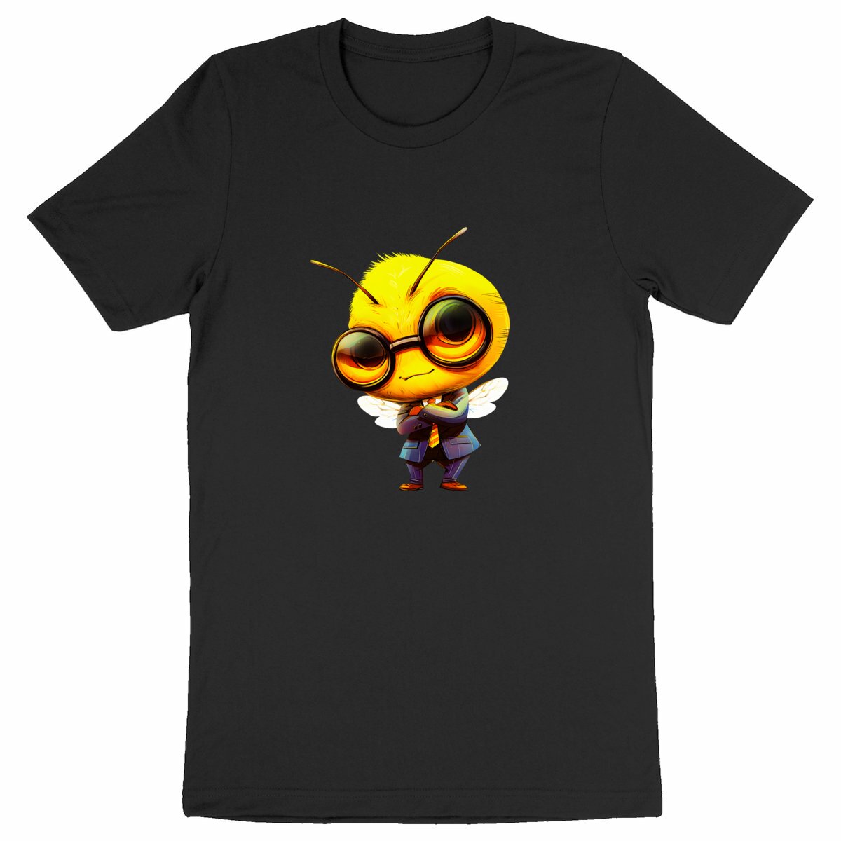 Dressed Up Bee 1 Front T-shirt Homme à Col Rond