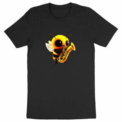 Saxophone Bee 1 Front T-shirt Homme à Col Rond