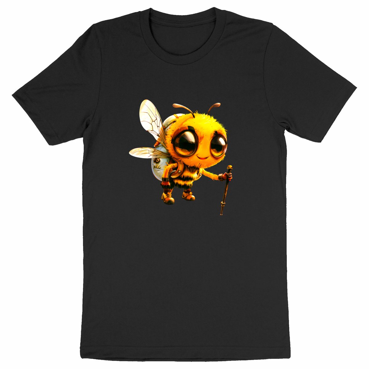 Hiking Bee 1 Front T-shirt Homme à Col Rond