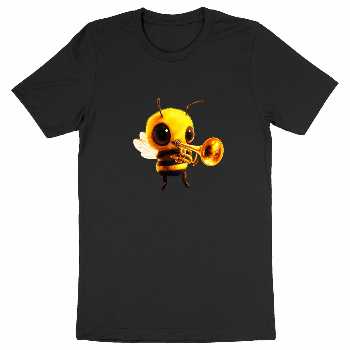 Trumpet Bee 1 Front T-shirt Homme à Col Rond