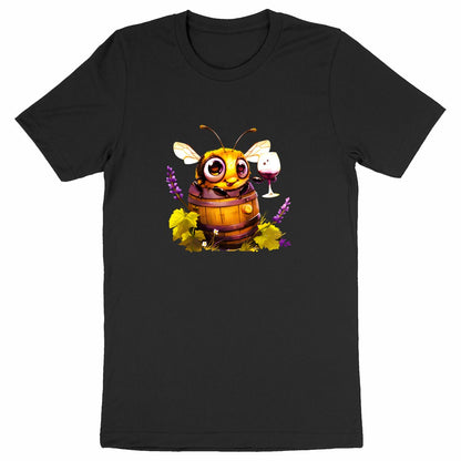 Bee Drinking Wine 3 Front T-shirt Homme à Col Rond