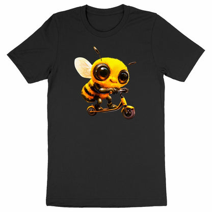 Scootering Bee Front T-shirt Homme à Col Rond