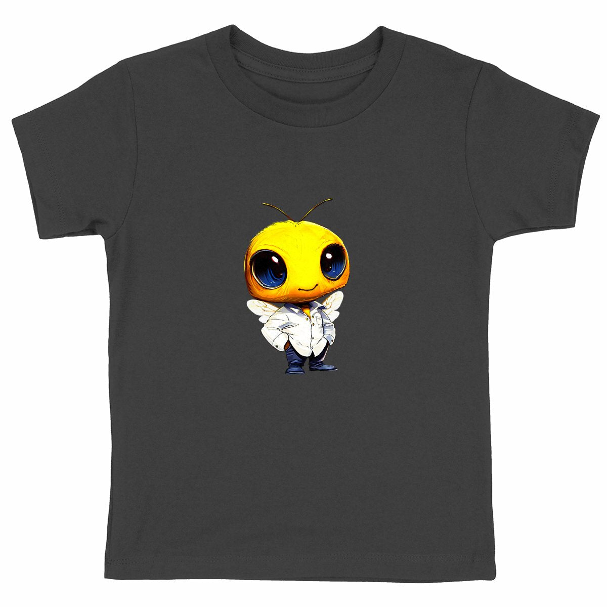 Dressed Up Bee 3 Front T-shirt Enfant à Col Rond