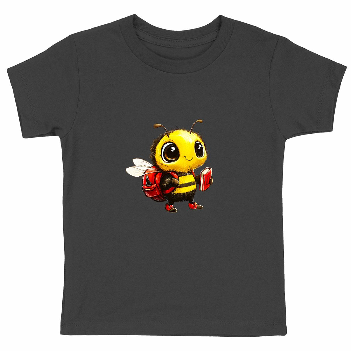 School Bee 2 Front T-shirt Enfant à Col Rond