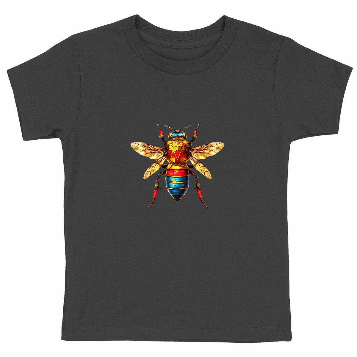 Wonder Woman Bee Logo T-shirt Enfant à Col Rond