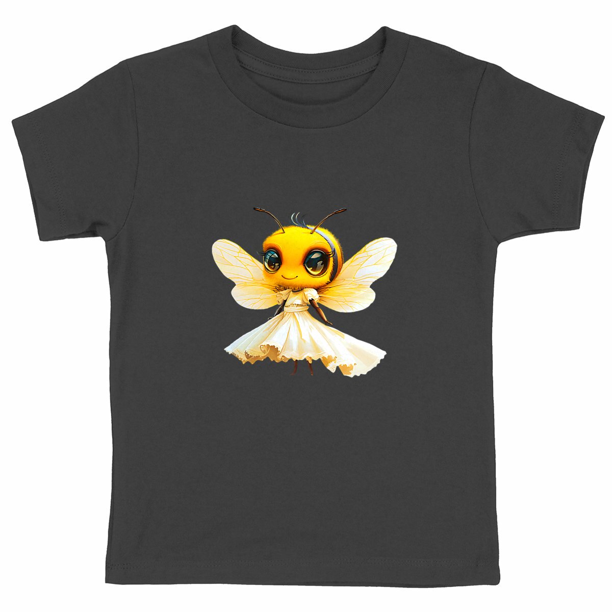 Dressed Up Bee 1 Front T-shirt Enfant à Col Rond