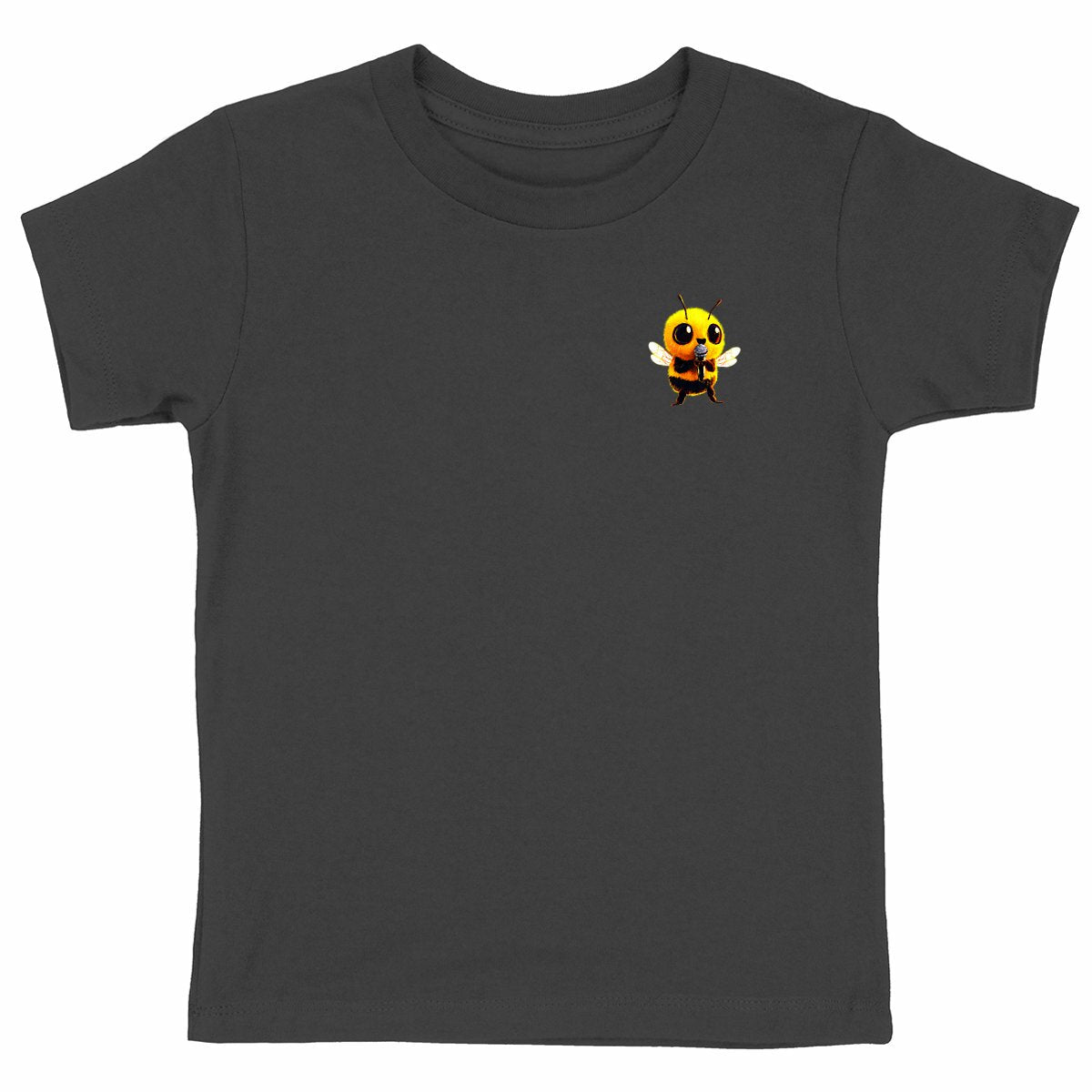 Singer Bee Logo T-shirt Enfant à Col Rond