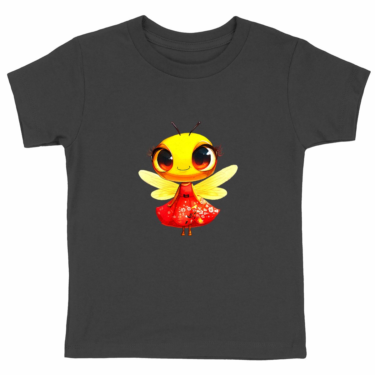 Dressed Up Bee 3 Front T-shirt Enfants à Col Rond