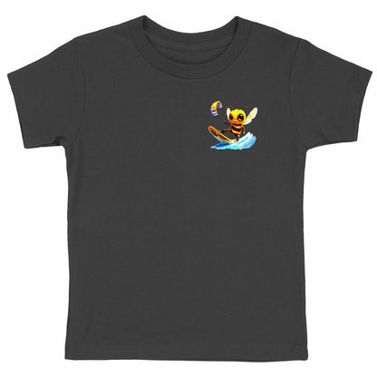 Kitesurfing Bee Logo T-shirt Enfant à Col Rond