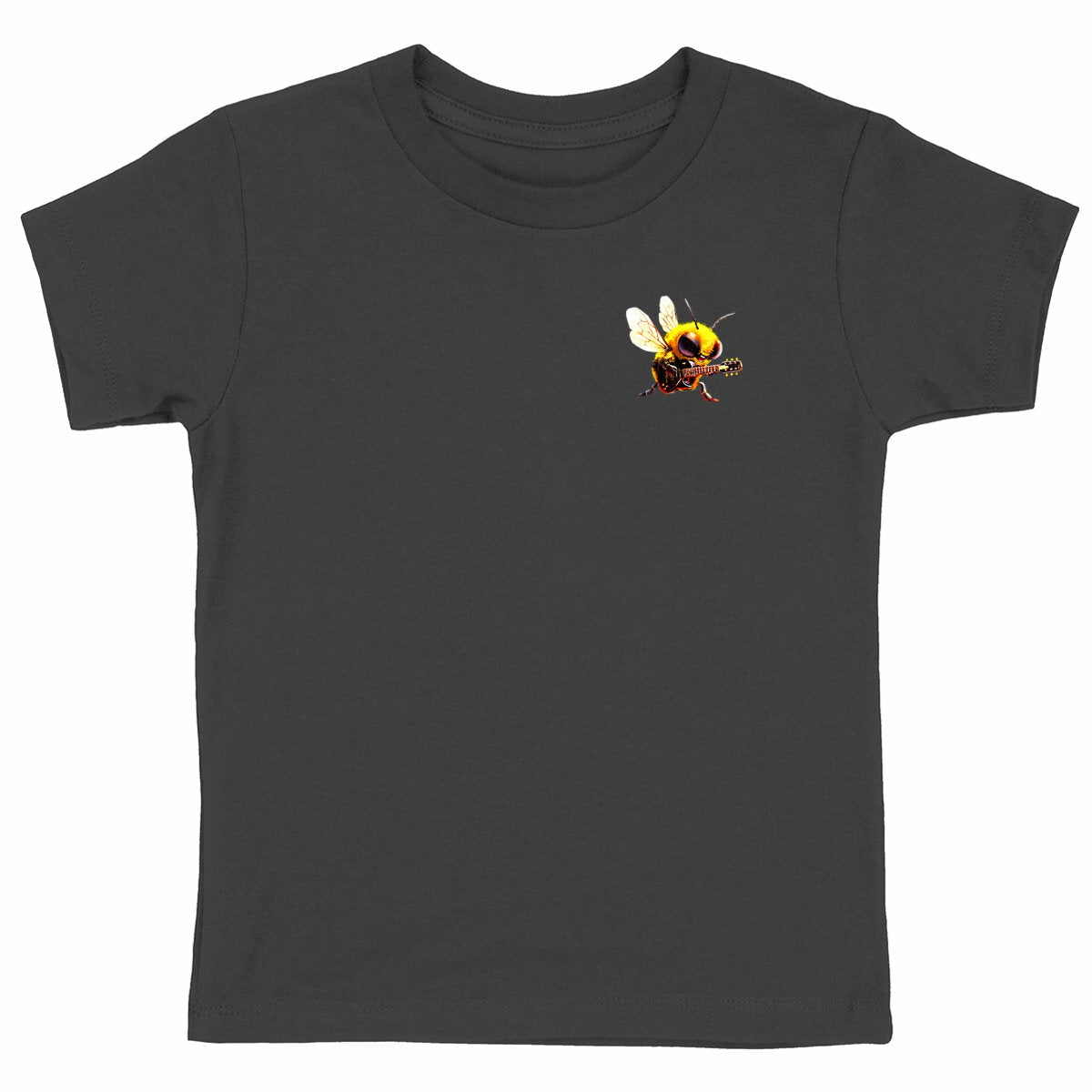 Guitar Bee 2 Logo T-shirt Enfant à Col Rond