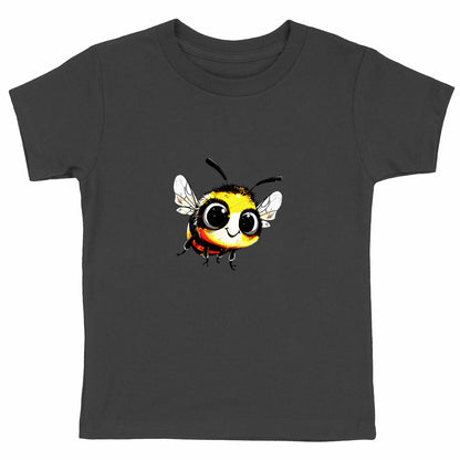 Cute Bee 1 Front T-shirt Enfant à Col Rond