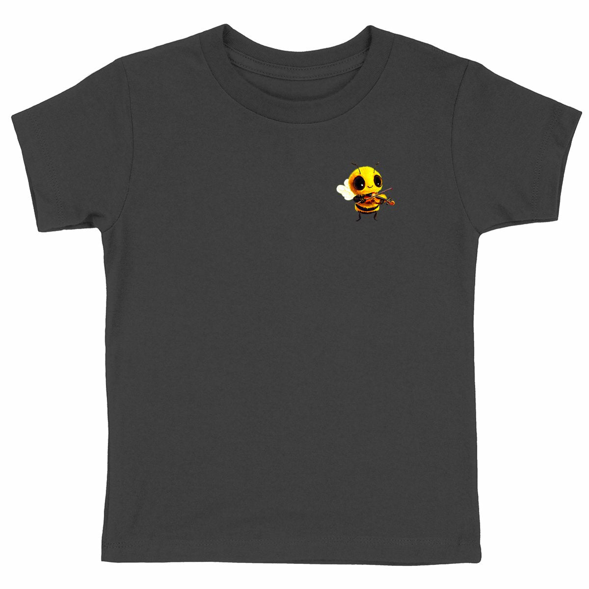 Violin Bee 1 Logo T-shirt Enfant à Col Rond